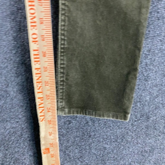 Quicksilver Corduroy Pants Men's 25x25 Straight Tapered Fit Youth Green Cotton‎ - Picture 5 of 10